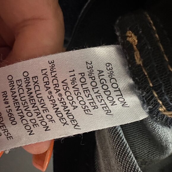 Democracy Ab Technology Jeans Women's Size 16 Blue‎ Smoothing Bootcut dark wash - Picture 4 of 4